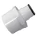 1-1/2" x 1" Male Acme x Female Acme White PVC Heavy Turf Adapter | LSC539211