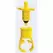 3/4" x 1/2" Swing Pipe Barb x FNPT Yellow ABS Saddle | BS15900