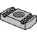 3/8-16 Stainless Steel ASNS Series without Spring Clamping Nut | ANV2400206062