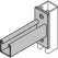 Electrogalvanized AS651 Series Reversible Standoff Strut Bracket | ANVAS65118