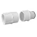 1-1/4" Female Acme x Male Acme White PVC Acme Riser Kit | LSCG590003
