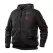 Large Polyester Black Men Zipper Closure Heated Hoodie Kit | MKE302BL21L