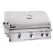 30" 34" x 26-1/4" x 11-1/2" 45000 Btu Main 12000 Btu Back 4-Burner Built-In Mount L Series Grill | AOG30NBL