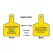 Yellow POTABLE WATER Used For Irrigation Do Not Drink Thermoplastic Polyurethane (TPU) Double Sided Valve Identification Tag | CSTIDMAXY2PW017
