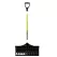 Poly D-Grip 24" Polycarbonate Black/Safety Green Snow Pusher | STR96858