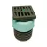 ADS Nyloplast Drain, Inline PVC with Grate 12" x 6" | DFD2712AG6N