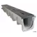 6" x 48" Polyethylene Light Gray Deep Channel | NDDDS106