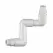 3/4" MPT White PVC Compact Turf Swivel Joint | LSCT1307
