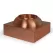 16" x 16" x 8" Copper For Copper Bowls Fountain Pedestal | AWGCB16P