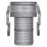 1" Coupler x Hose Shank Aluminum Type C Camlock Coupler | CAM10CALUM
