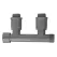 Gray PVC Double Tee 7.46 in. L 1 in. Nut x Male Threaded x Male Valve Connector Manifold | 1301210