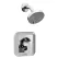 1/2" IPS 4-1/2" Metal Chrome-Plated Shower Trim | MONT2472EP