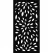 24" x 48" x 1/4" Hardwood Black 80% Blockout BLOOM Decorative Fence Panel | OUTUSADLT1BL