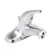 4" 1/2-14 NPSM 6" Metal Chrome-Plated Classic 1-Handle Centerset Bathroom Faucet | PL4P4C500C
