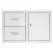 33" 304 Stainless Steel with Masonry Frame Return 2-Drawer and Access Door Combo | SUMSSDC233M