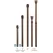 Alliance Lighting Stem Assembly For LED Area Lights Brass 12" | ALSTEM12-BT