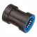 1" Push Black/Blue ABS Coupling | BLK37676