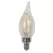 2 W Candelabra 90 CRI 105 Lumens 2700K LED Omni-Directional Decorative Flame Tip Low Voltage Filament Edge Lamp | BRICFEF22700C12