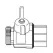 1-1/4" x 1" BSP x FPT 100 psi Nickel Plated Forged Brass Manifold Ball Valve Set | VGA15056