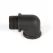 1.31" x 1" Black on Brass For Wall Wash LED/Landscape Accent Light Rod L-Coupler | WAC5000LCOBK