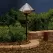75 W E26 Medium Incandescent Textured Architectural Bronze Aluminum 1-Tier Conical Large 15211 Series Path Light | KIC15211AZT