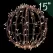 15" Green Foldable 3D LED Sphere | HBLLED15SPHBGR