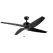 10 to 65 W Satin Black Steel Transitional Ceiling Fan | KIC300250SBK