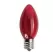 7 W C9 E17 Intermediate Incandescent Red Long-Life Traditional Tripple-Dipped Transparent Bulb | SRCC97WRED