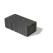 3-7/8" x 7-7/8" x 2-3/4" Rectangular Black Granite Customizable Exposed Granite Series Paver | UNPSERIES4X8BG