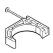 J-Clamp, 3/4" with Nail For PEX Tubing