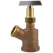 Garden Valve, 1" x 3/4"FIP x MHT Wheel Handle Brass GV-IN Inverted