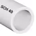 12" x 20' Sch. 40 Bell End White PVC Pipe