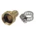 Aqualine Repair Coupling with Clamp Brass 5/8" Hose | AQLBHR58C