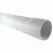 Sewer Pipe, 8" x 20' Bell End White, Solid PVC | KB-3520