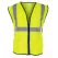 High Visibility Surveyors Safety Vest, X-Large Polyester Hi-Viz Yellow Zipper 2 Pocket Reflective | 690-2210