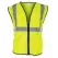High Visibility Surveyors Safety Vest, Xx-Large Polyester Hi-Viz Yellow Zipper 2 Pocket Reflective | 690-2211