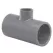 Sch 80 PVC Reducing Tee 2-1/2" x 1" Socket x Socket x Socket Slip | 801-289