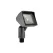 Vista 5105 Mini Area Light Frosted 3 Watt, Black | GR-5105-B-3-W-FR
