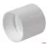 Repair Coupling, 3"Hub White PVC