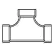 PVC DWV Two Way Cleanout Tee 4" Hub | P448-040