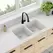 Quartz Classic Drop-in Sink Bowl, White | ELG3322WH0