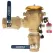 Febco U765-QT-FZ Pressure Vacuum Breaker Backflow Preventer Union Connections Quarter Turn Shutoff w/ Freeze Sensor Contains Lead Bronze 1" | T765EUB