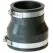 PVC Flexible Coupling 4" x 3" Plastic/CI x Plastic/CI | 1056-43