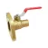 Red-White Ball Valve Lead-Free Brass 2" Solder x Flange | 2419AB2