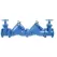 Watts LF709-DNRS-IOT Double Check Valve Assembly Backflow Preventer Domestic NRS Shutoff w/ Test Cocks Lead Free Cast Iron 6" | 88003396