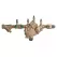 Watts LF909-QT-FS Reduced Pressure Zone Assembly Backflow Preventer Quarter Turn Shutoff w/ Flood Sensor Small Diameter Lead Free Copper Silicon Alloy 1" | F391009
