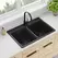 Quartz Classic Drop-in Sink Bowl, Black | ELG3322BK0