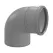 Ecco 487PEL Poly Vent 87 Elbow 4" | 190411