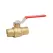 Red-White 2-Piece Body Ball Valve Low Lead Brass 1/2" FNPT x FNPT | 5595AB12