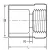 Sch 40 PVC Adapter 1/2" Socket x FIPT White | 435-005UV
